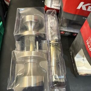 Kwikset Hall & Closet Door Satin Nickel‎ Passage Knob 97200-888 Microban
